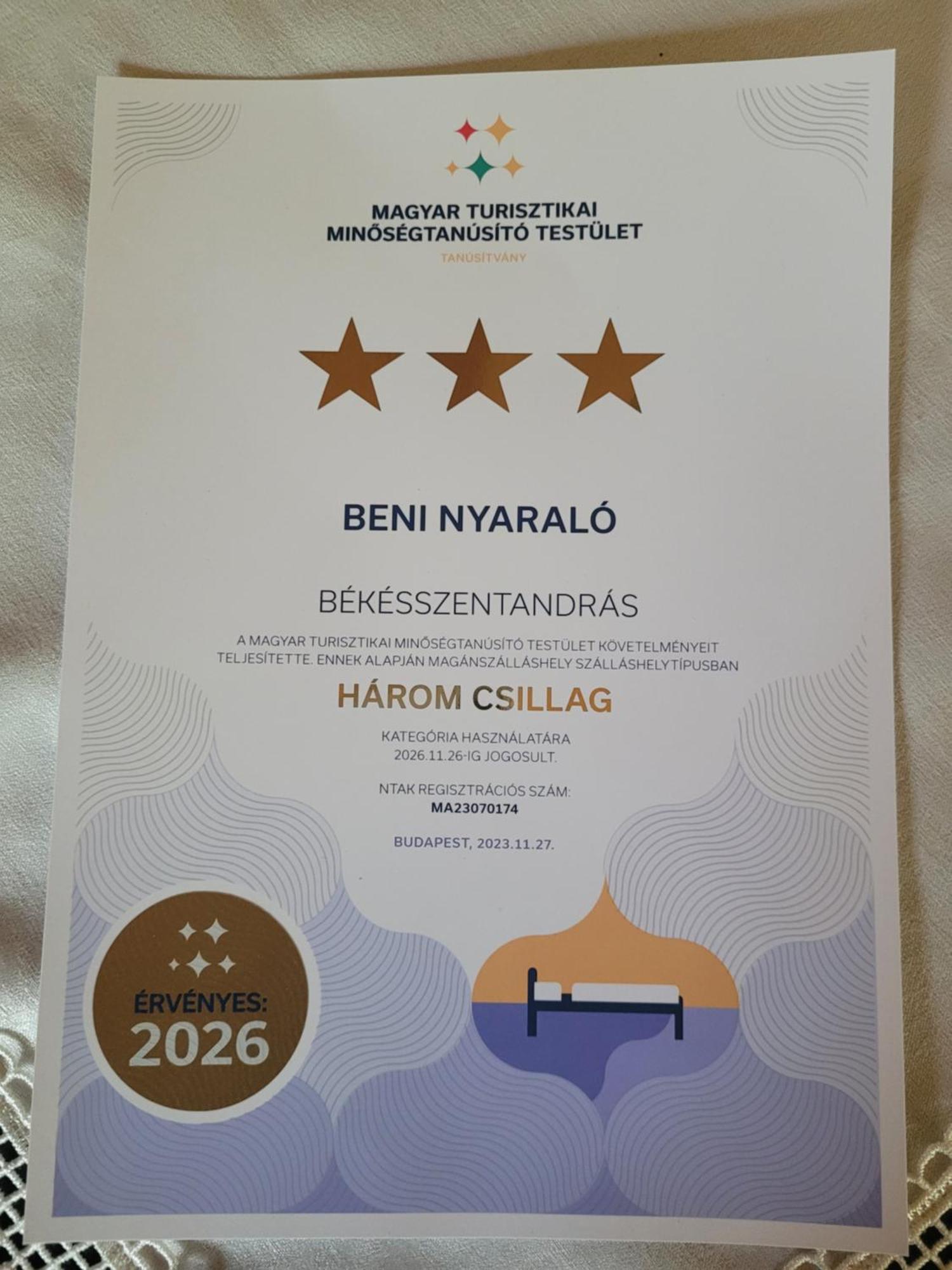Apartamento Beni Nyaralo Békésszentandrás Exterior foto
